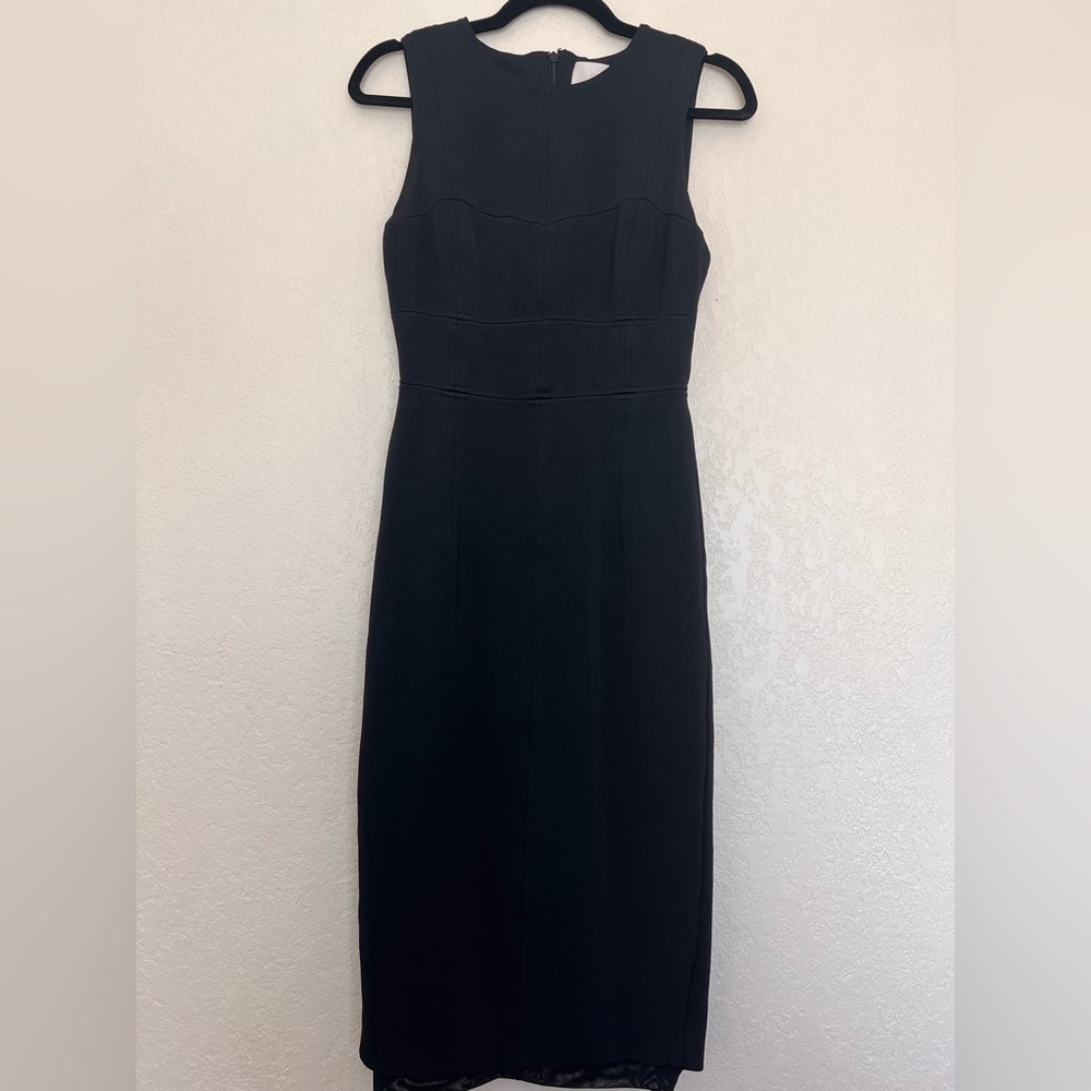 Cinq à Sept Black Midi‎ Dress